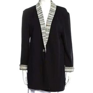 St. John Knit Blazer Black & White size 12